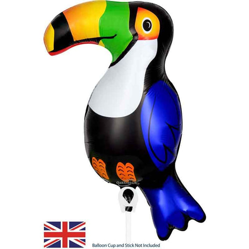 Metallic Toucan Mini Air Fill Foil Balloon 43cm for Party Decor
