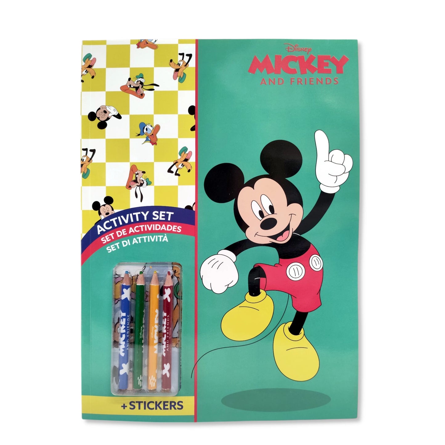 Disney Mickey Colouring Book with Stickers & Pencils