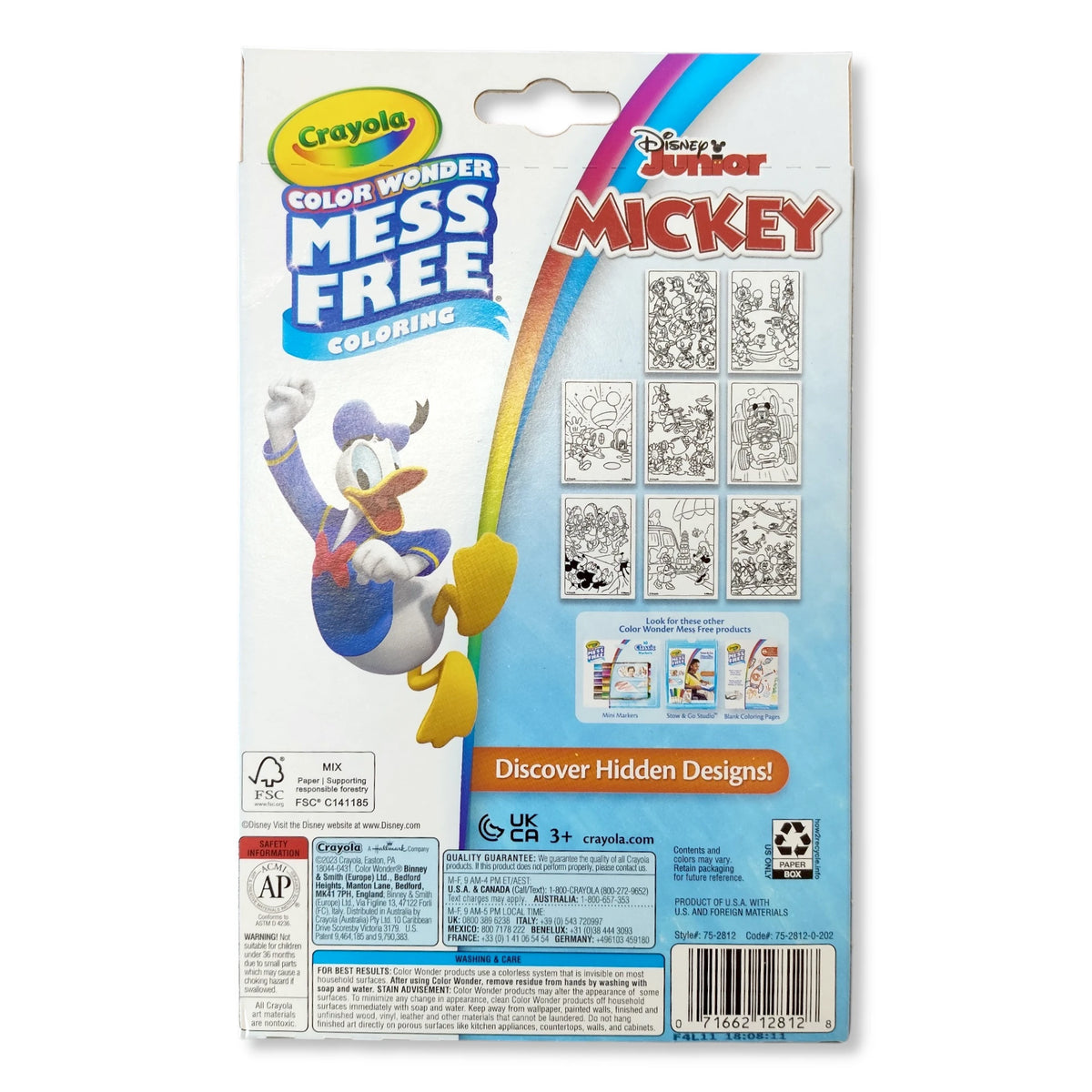 Disney Mickey Mouse Junior Crayola Mess Free Colouring Set
