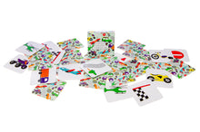 Mini Memo Game Vehicles, 28 Cards, 5.5 x 5.5 cm, Paper for Kids’ Parties