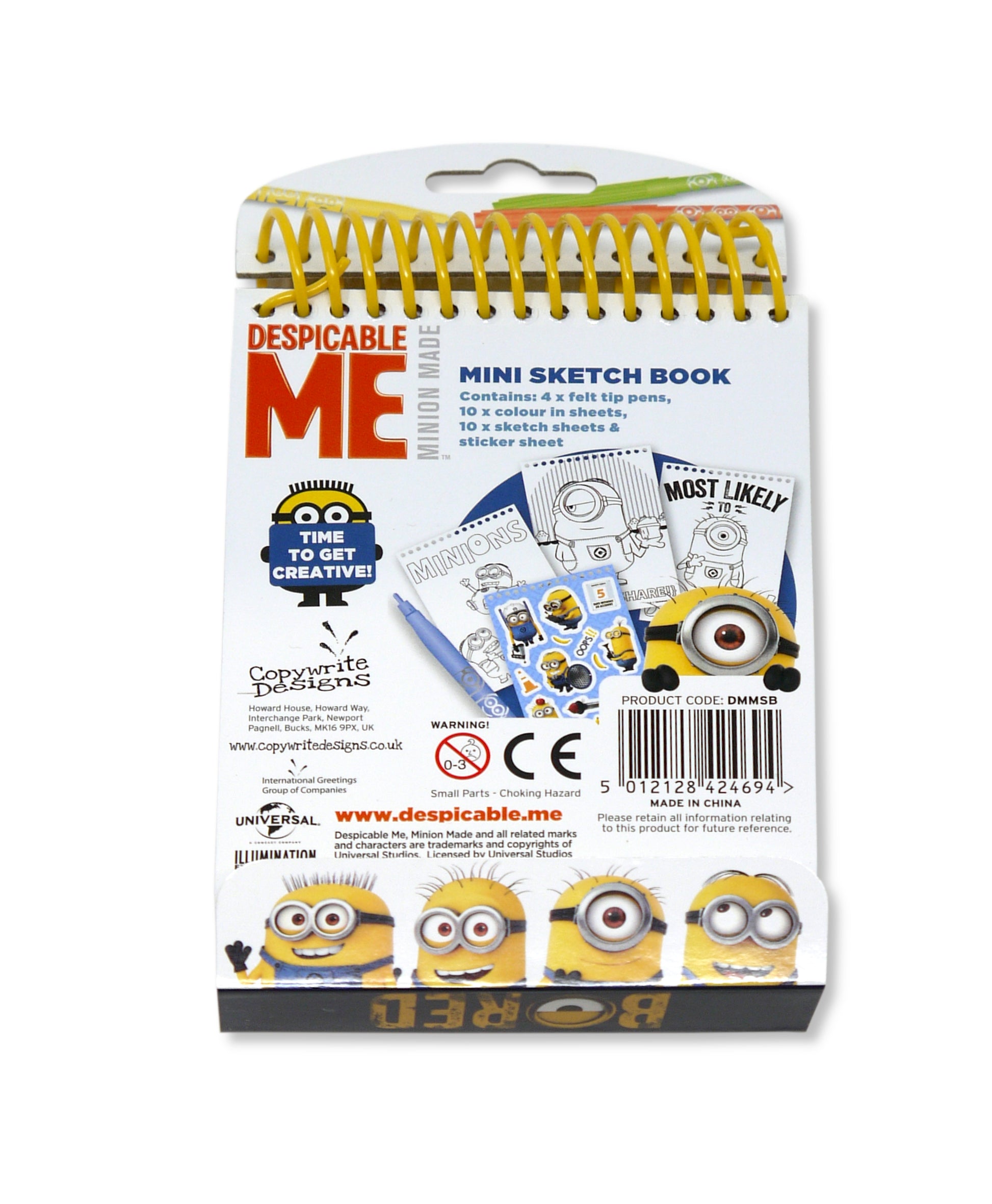 Minions Mini Sketch Book - Anilas UK
