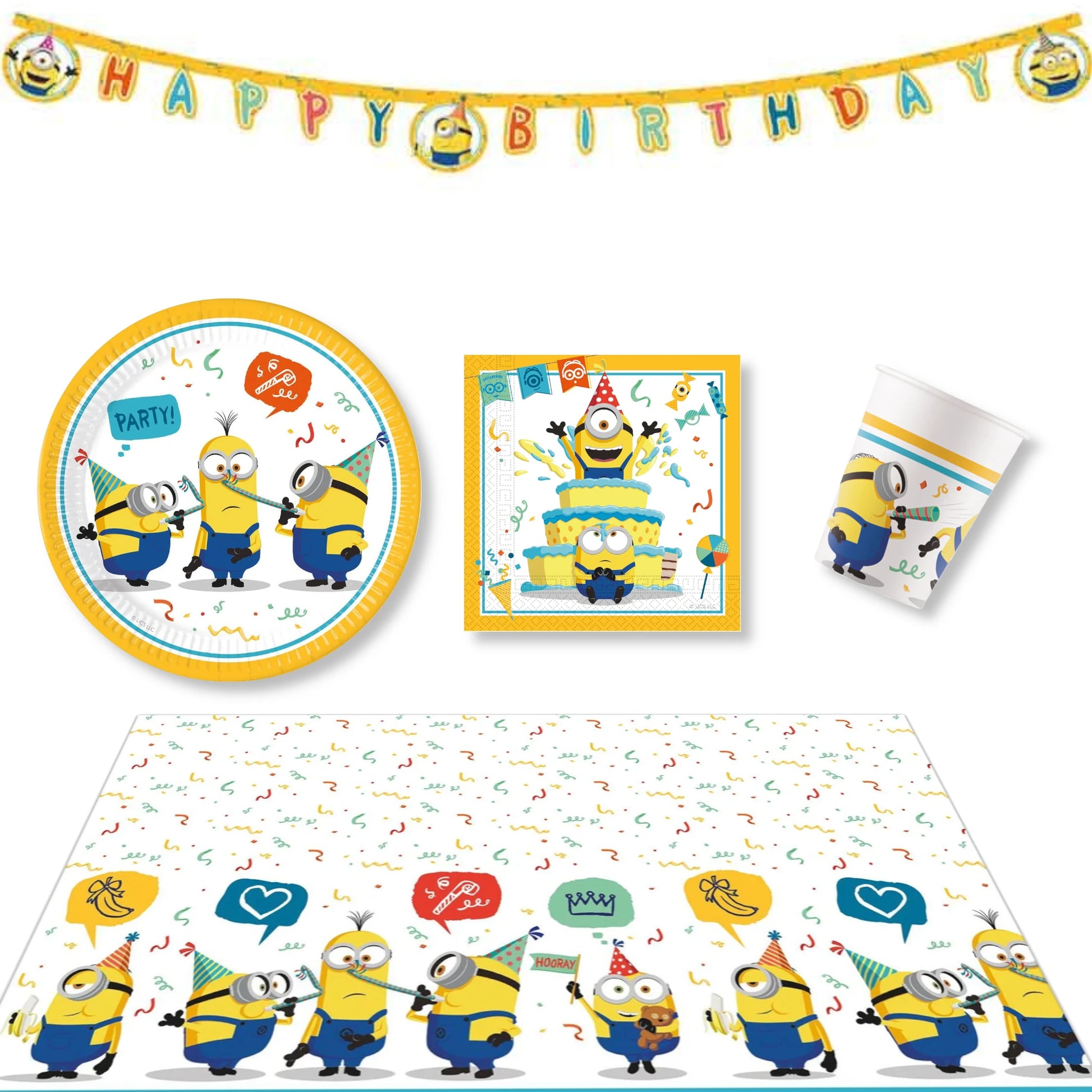 Anila's Minions Party Pack for 8 people - Anilas UK