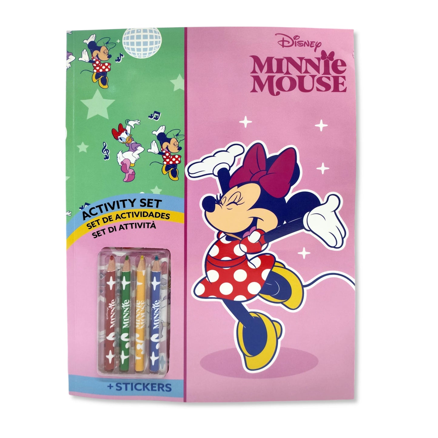 Disney Minnie Mouse Colouring Book with Stickers & Pencils