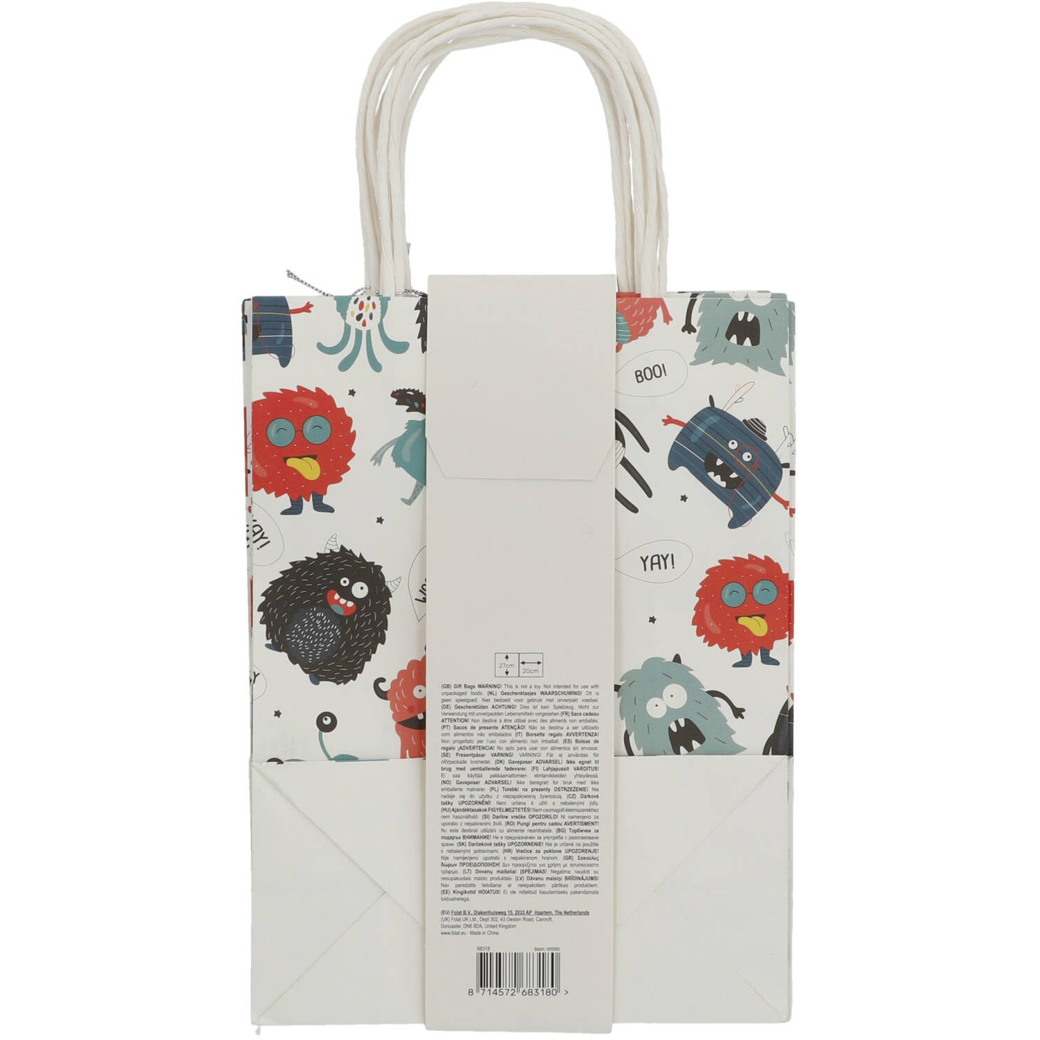 Monster Bash Gift Bags Filled with Party Favours for Children