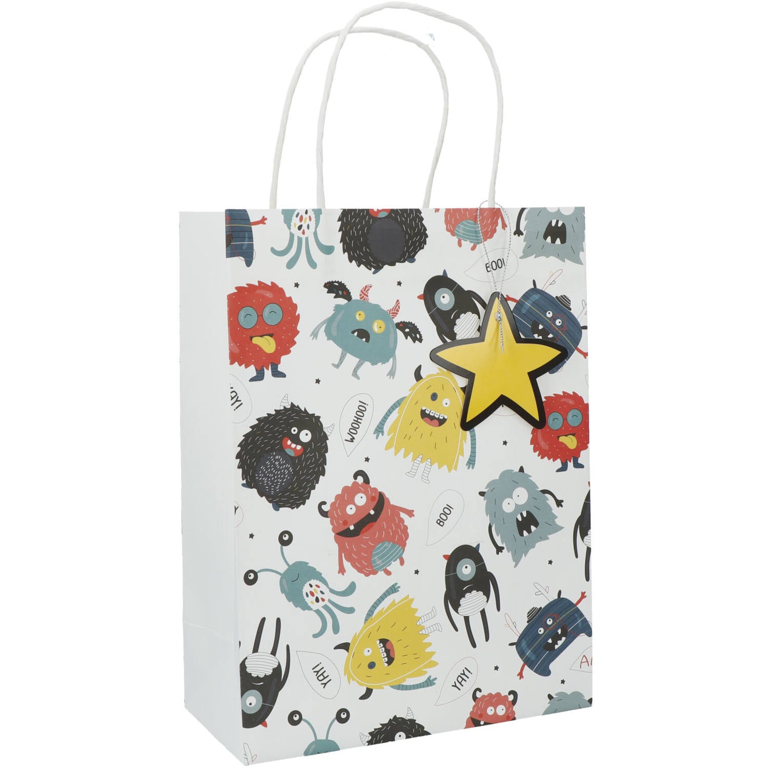 Monster Bash Gift Bags, 27 x 20 cm, Multicolour Paper for Kids’ Parties