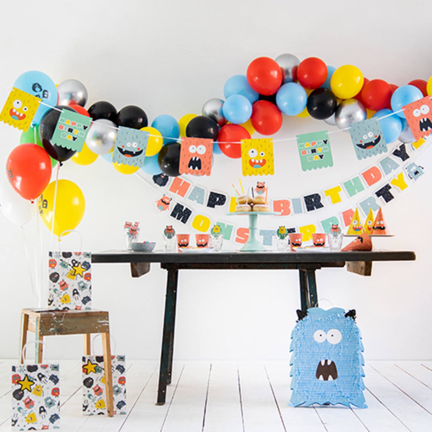 Monster Bash Letter Garlands Hung for Children’s Themed Event