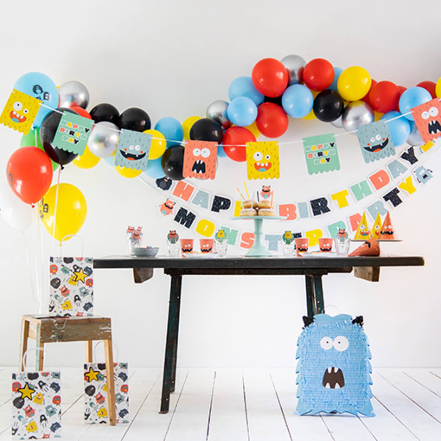 Monster Bash Letter Garlands Hung for Children’s Themed Event