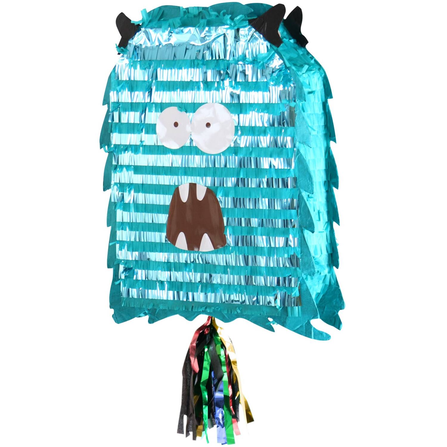 Piñata Monster Bash 50x40cm front view flat packed with monster design