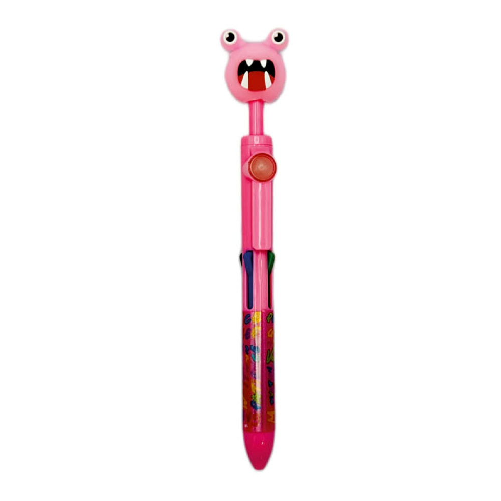 Monster Fidget 4-Colour Roller Ball Pen in vibrant casing