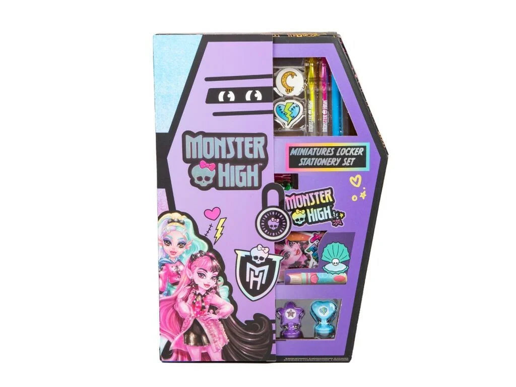 Monster High Locker Stationery Set in coffin-shaped locker