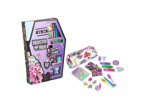 Monster High Locker Stationery Set with highlighters and erasers