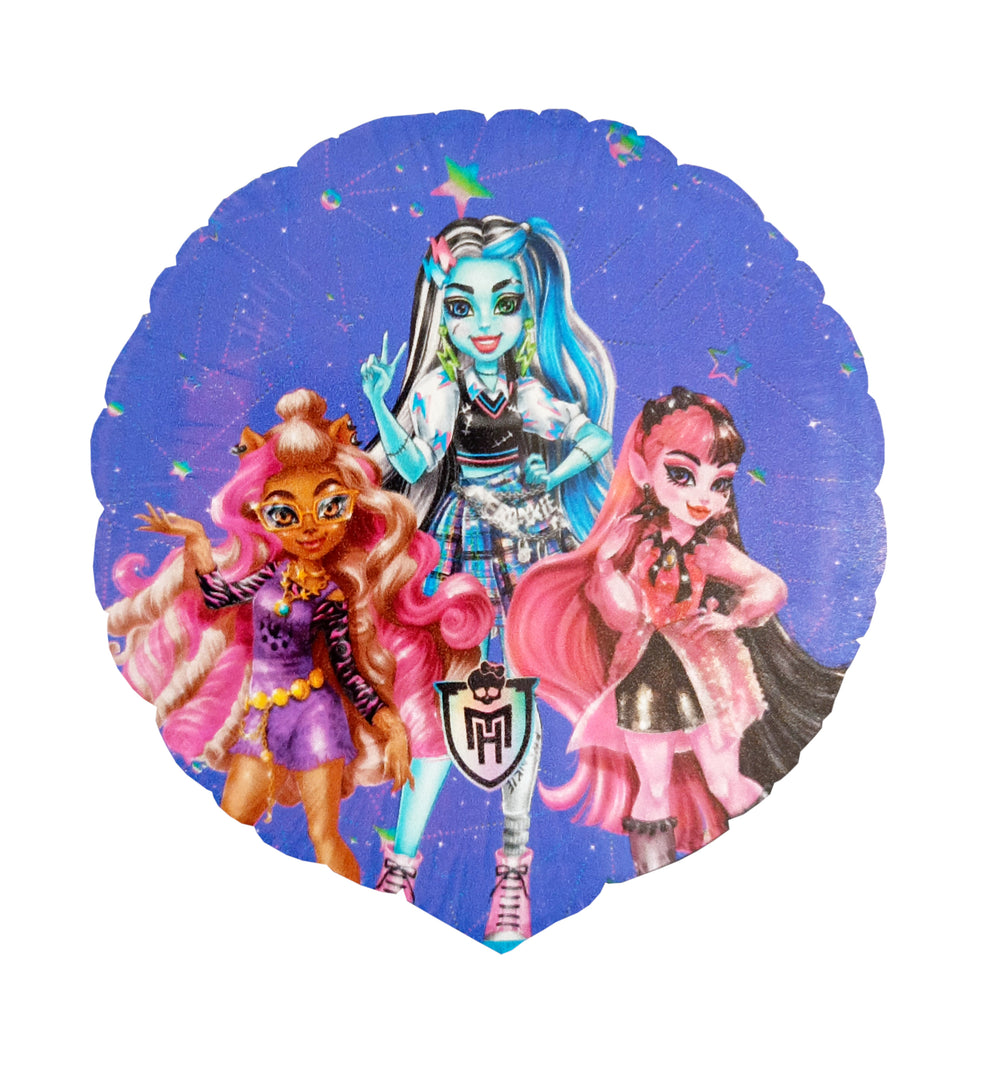 Monster High Party Foil Balloon 46cm with spooky character designs