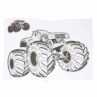 
              Trucks Colouring Book 1 Pages Featuring Hot Wheels Monster Trucks
            
