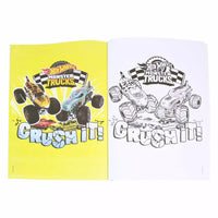 Monster Trucks Colouring Book 3 Pages Featuring Hot Wheels Monster Trucks