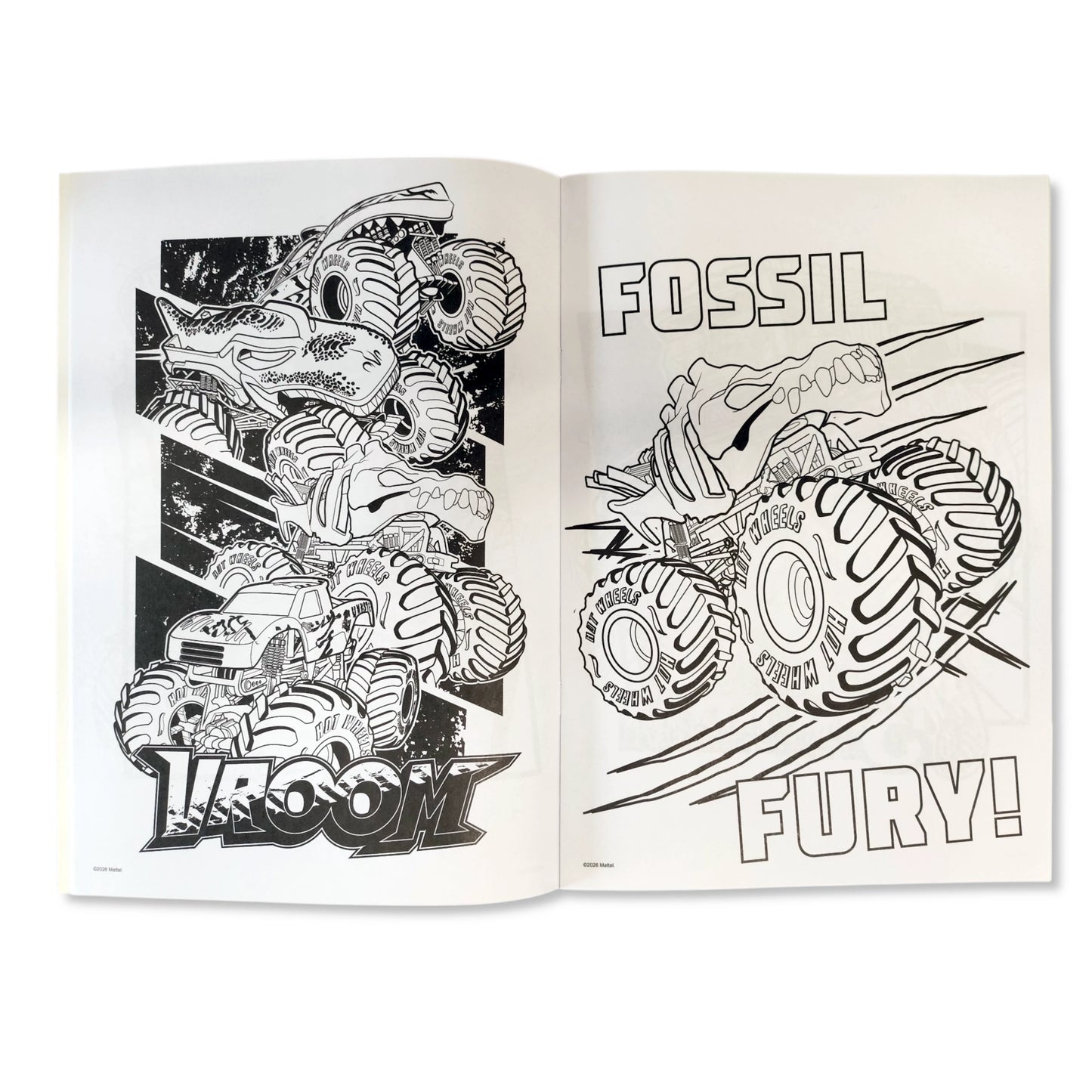 Hot Wheels Monster Truck Colouring Book