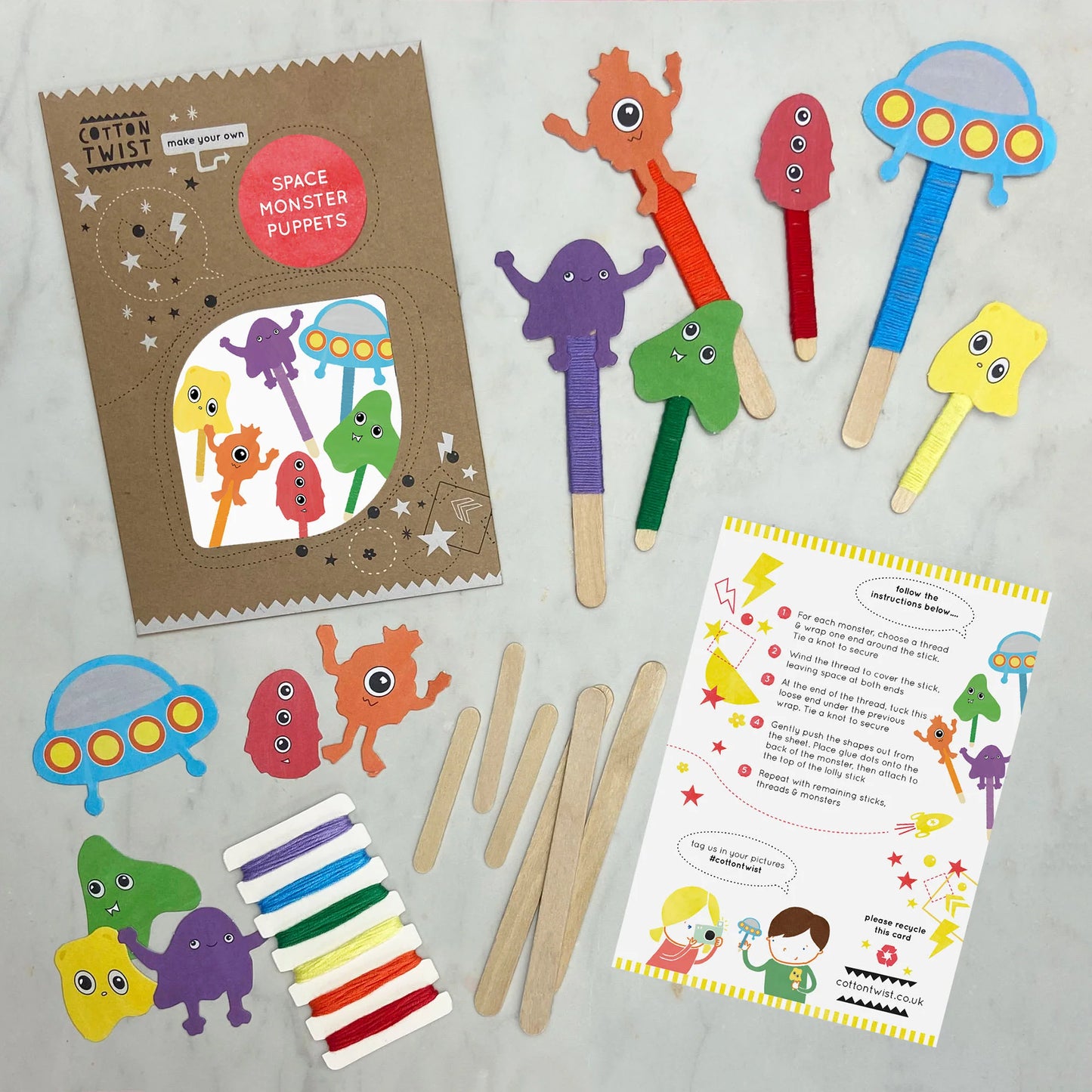 Make Your Own Space Monster Puppets - Anilas UK