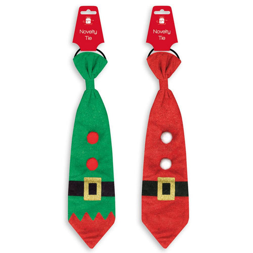 Christmas Santa and Elf Novelty Ties - Pack of 2 - Anilas UK