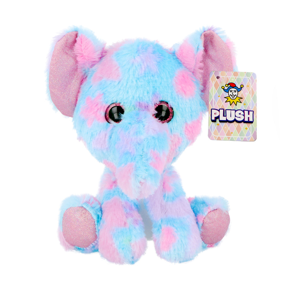 Elephant Zoo Plush Toy, 15 cm with Sparkling Eyes for Kids’ Gifts 