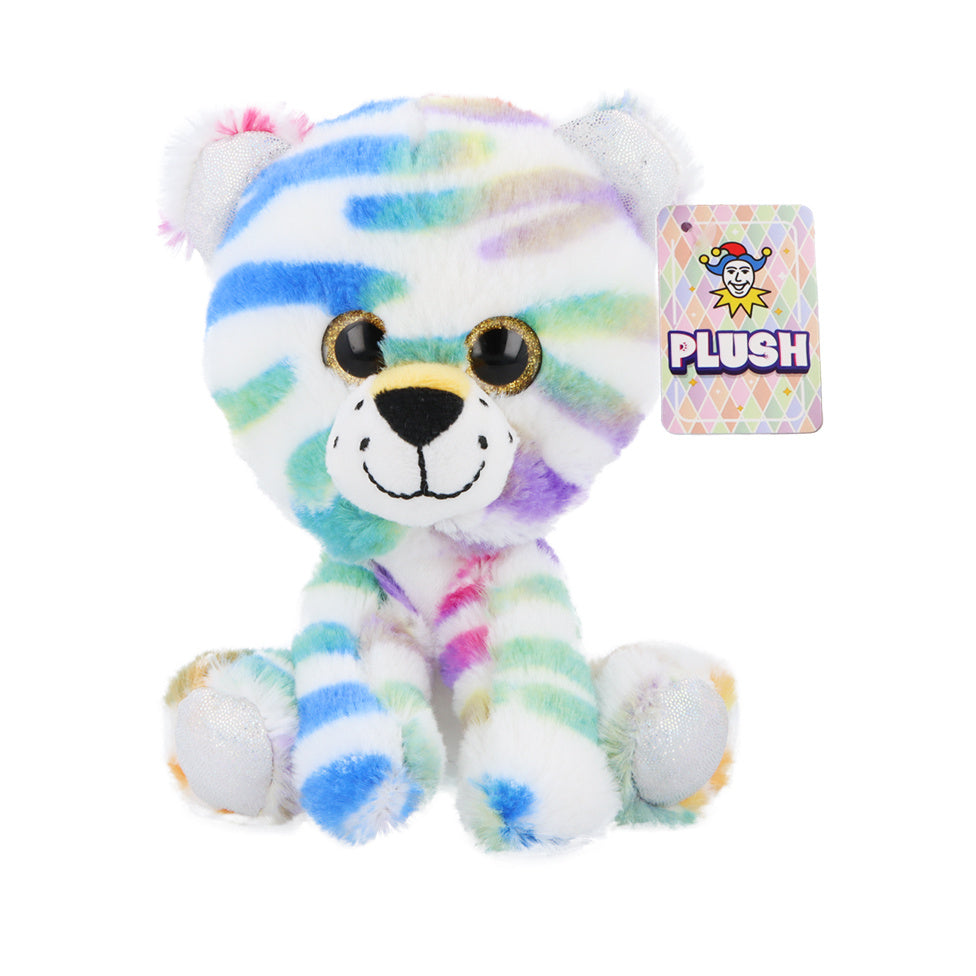 Tiger Zoo Plush Toy, 15 cm, Vibrant for Animal-Themed Play