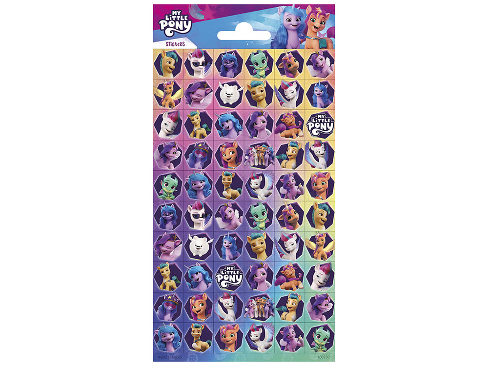 My Little Pony Mini Stickers Sheet 102 x 200mm with pony designs