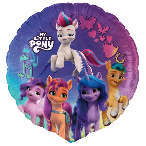 My Little Pony Party Foil Balloon 46cm with colourful pony designs