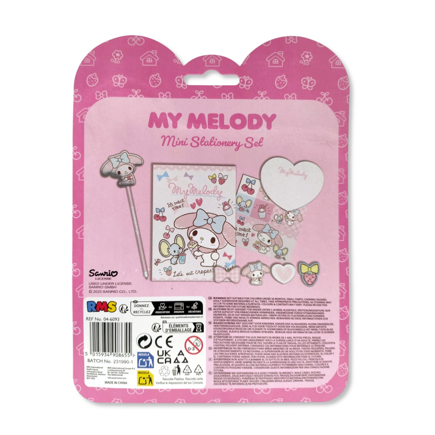 Hello Kitty & Friends Mini Stationery Set: Assorted - Anilas UK