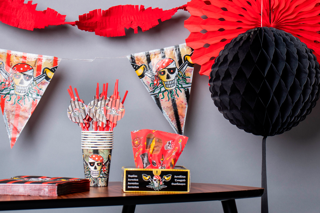 Pirate Party Paper Cups (Pack of 8) - Anilas UK