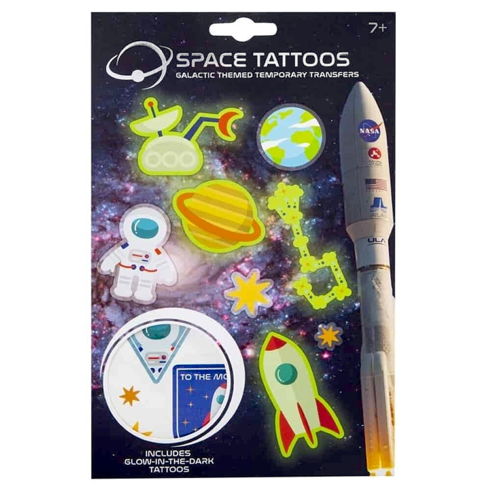 Nasa Glow In The Dark Temporary Tattoos - Anilas UK