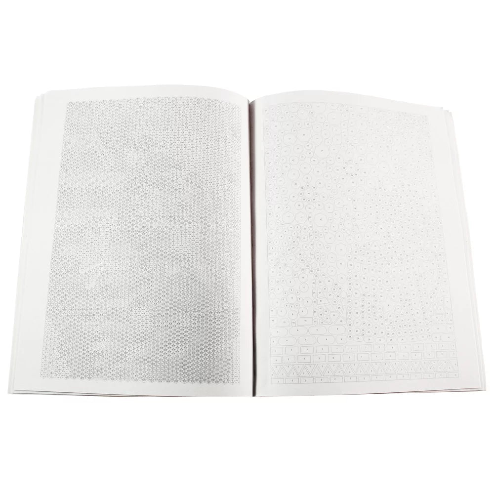 Interior spread of Number by Number Surprise 4 Book showing sample numbered pages ready for kids' magical colour reveals