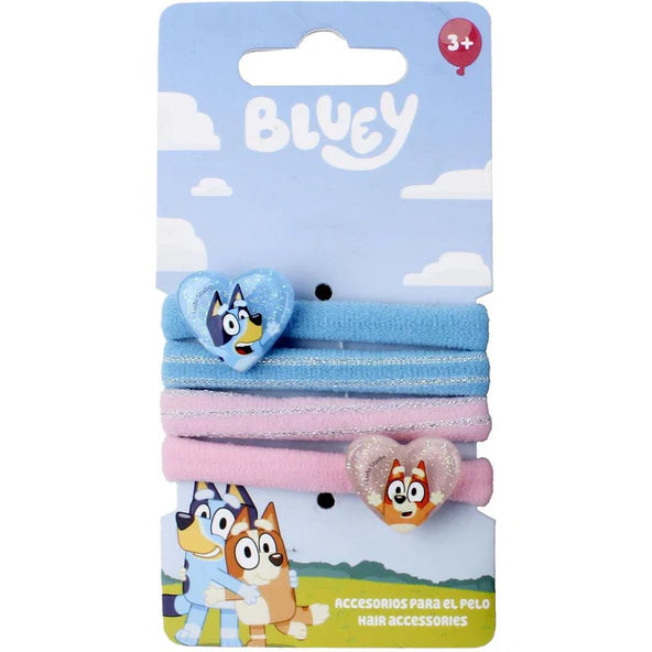 Bluey Elastic Ponytail Holders (pack of 4) - Anilas UK