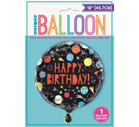 
              Outer Space Happy Birthday Foil Balloon 46cm with cosmic design packaging
            