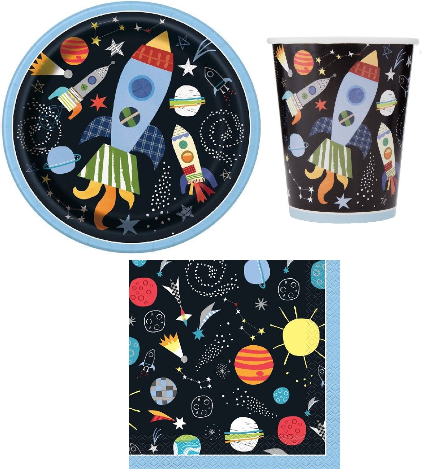 Anila's Outer Space Party Pack for 16 people - Anilas UK