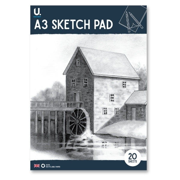 A3 Sketch Pad U. STATIONERY - Anilas UK