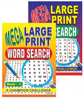 
              Mega Large Print Wordsearch Puzzle Book 4
            