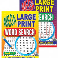 Mega Large Print Wordsearch Puzzle Book 4