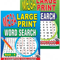 Mega Large Print Wordsearch Puzzle Book 5