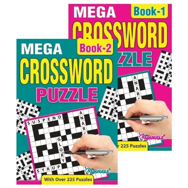 Mega Crossword A5 Puzzles Book - Anilas UK