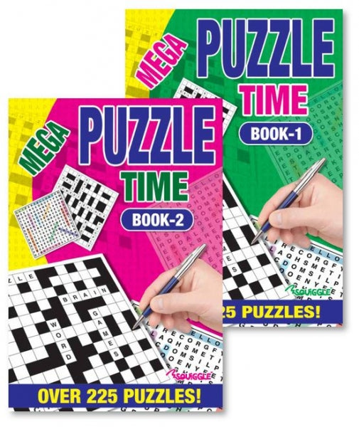 Mega Puzzle Time A5 Puzzles Book - Anilas UK