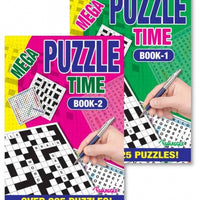 Mega Puzzle Time A5 Puzzles Book