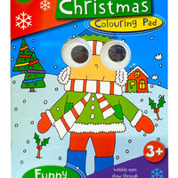 My Wobbly Eyes Christmas Colouring Pad Book