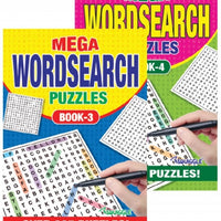 Mega Wordsearch A5 Puzzles Book 3 or 4