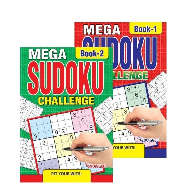 Mega Sudoku Challenge A5 Puzzles Book - Anilas UK