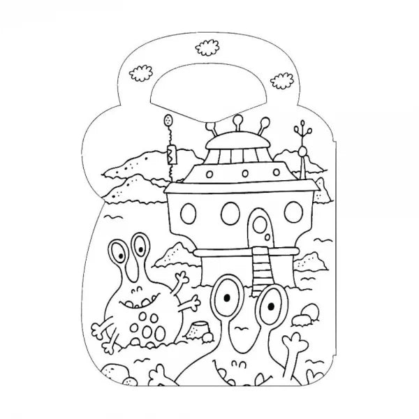 Colouring & Sticker Bag Book: Animals & Monsters