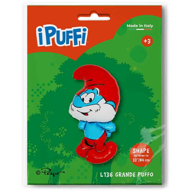 Papa Smurf Supershape 42 Inch Foil Balloon packaging