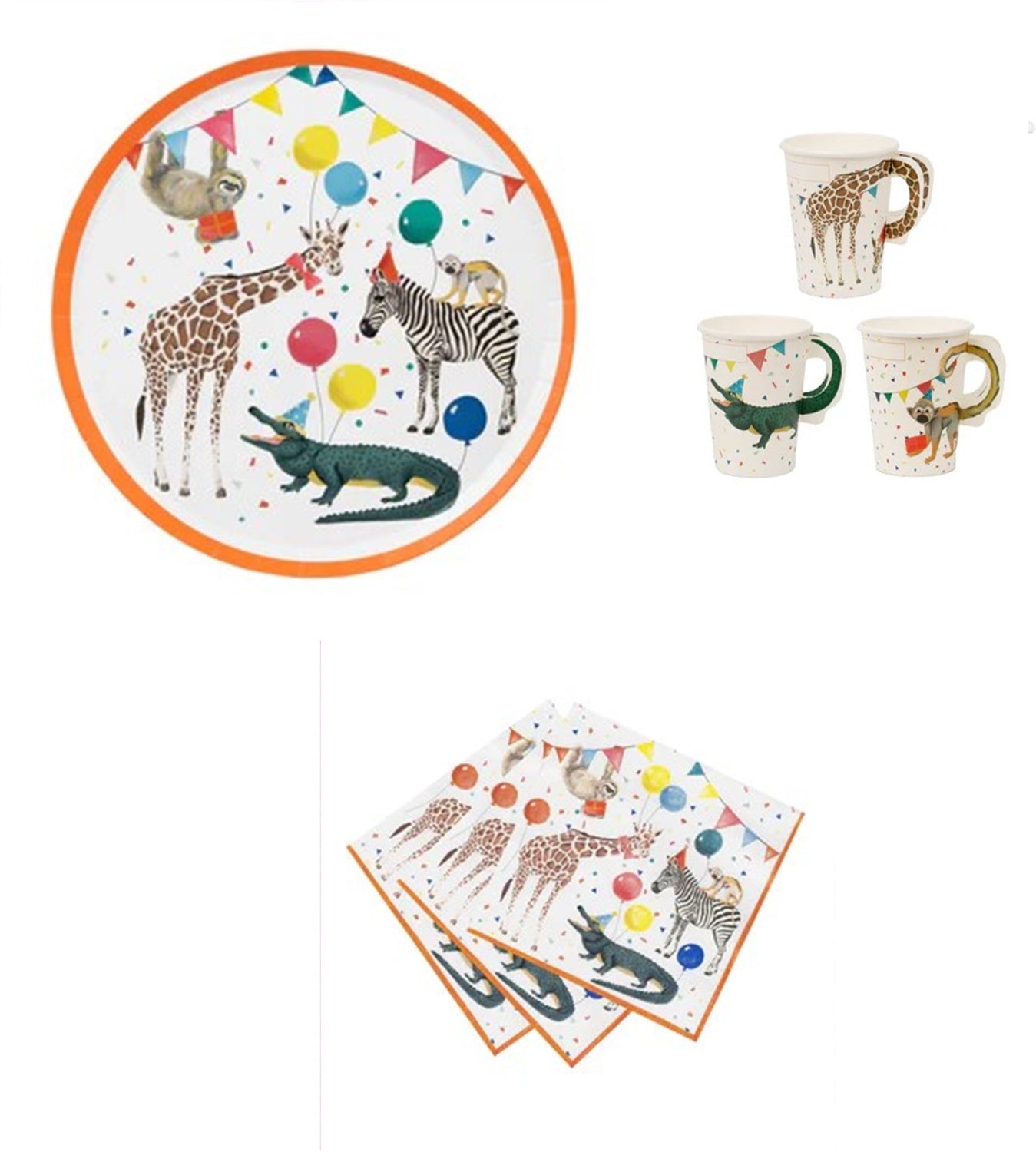 Anila's Party Safari Party Pack for 16 people - Anilas UK
