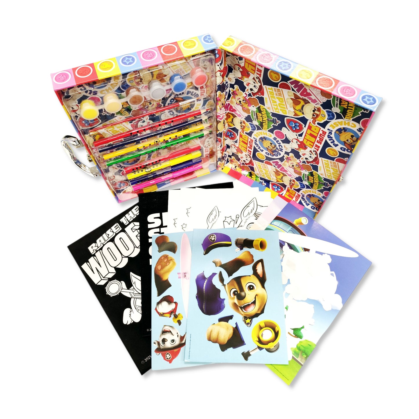 Paw Patrol colouring and velvet pictures from Activity Set with Chase and Marshall