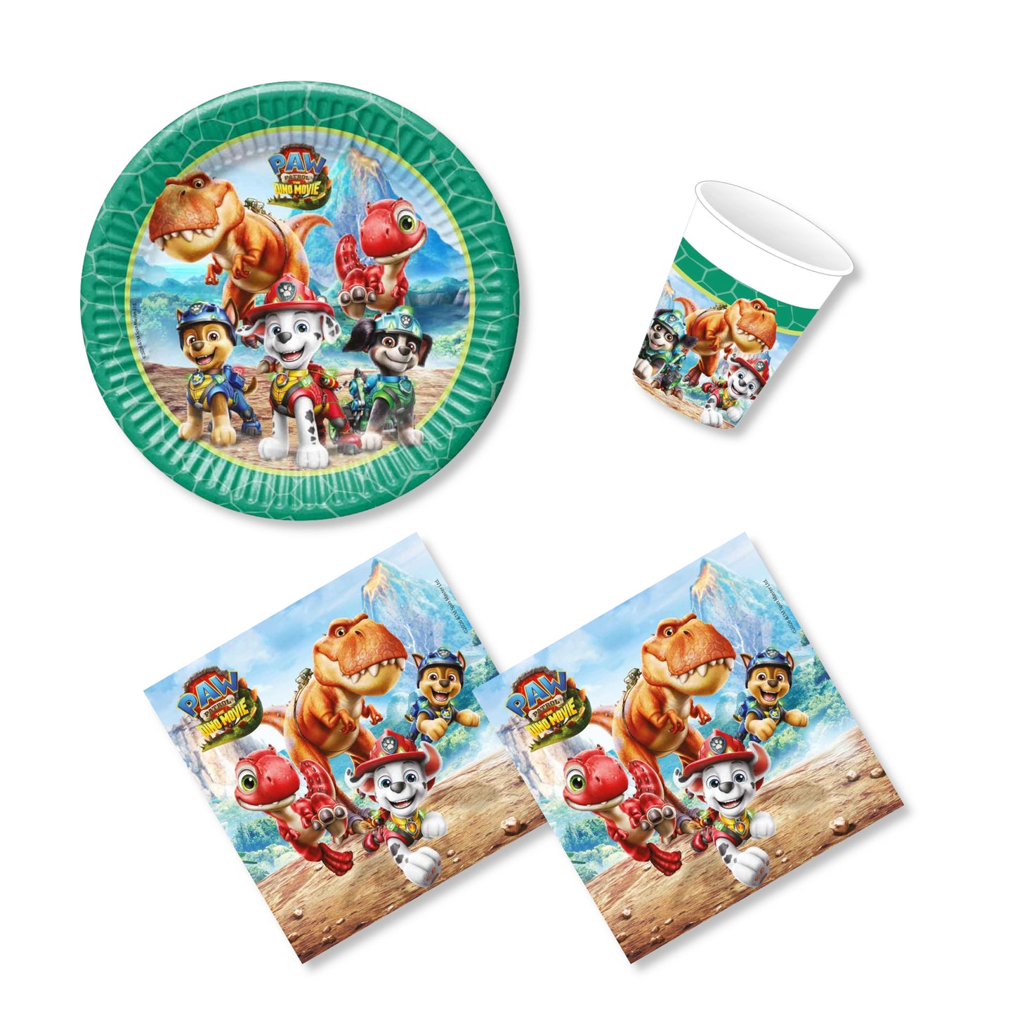 Anila's Paw Patrol Dino Movie Party Pack for 16 people - Anilas UK