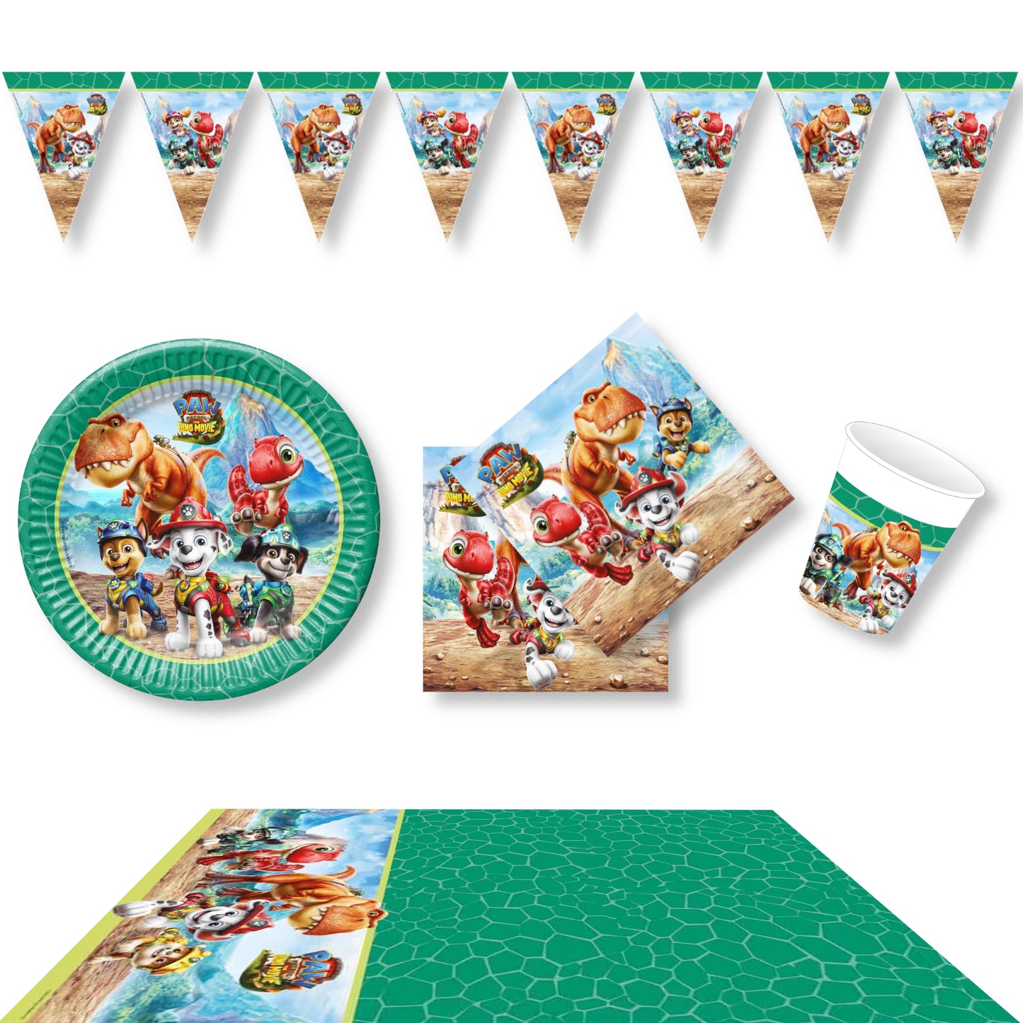 Anila's Paw Patrol Dino Movie Party Pack for 8 people