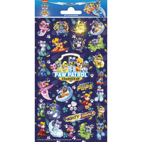 Paw Patrol Glitter Stickers Sheet 102 x 200mm with pup heroes