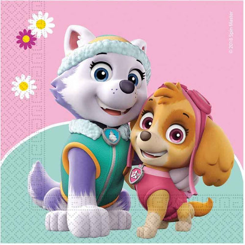 Paw Patrol Skye Napkins Pack of 20 with Skye designs